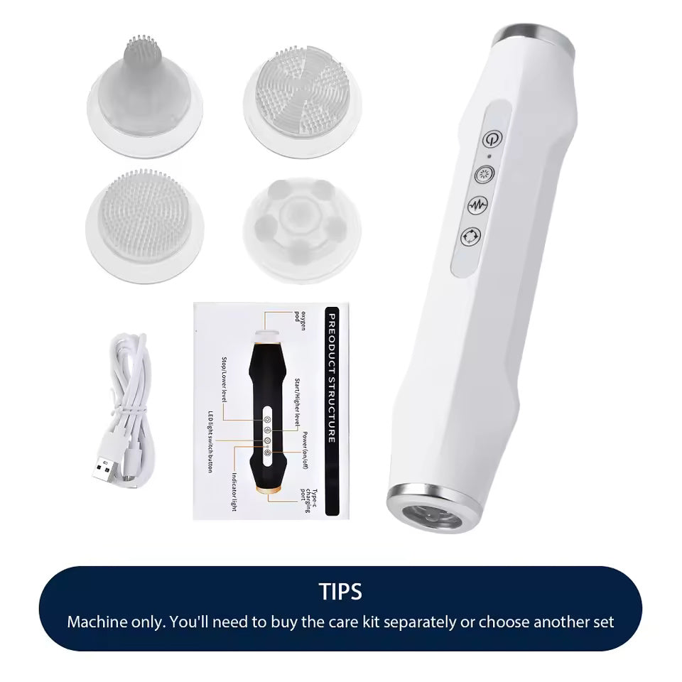 Portable Oxygen Bubble Facial Machine CO2 Bubble Pen Aqua Skin Face Cleansing SPA Beauty Device CO2 Pods Massager