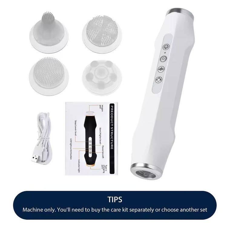 Portable Oxygen Bubble Facial Machine CO2 Bubble Pen Aqua Skin Face Cleansing SPA Beauty Device CO2 Pods Massager