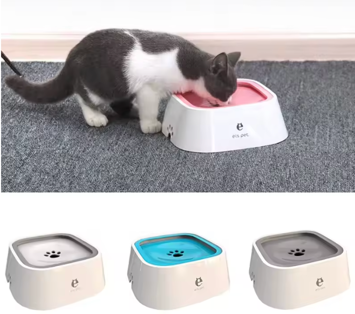 New Pet Floating Bowl Cat Dog Cleanly Drinking No Wet Mouth Anti Spill Removable Easy To Cleaning Keeps Dust Away Pet Products
