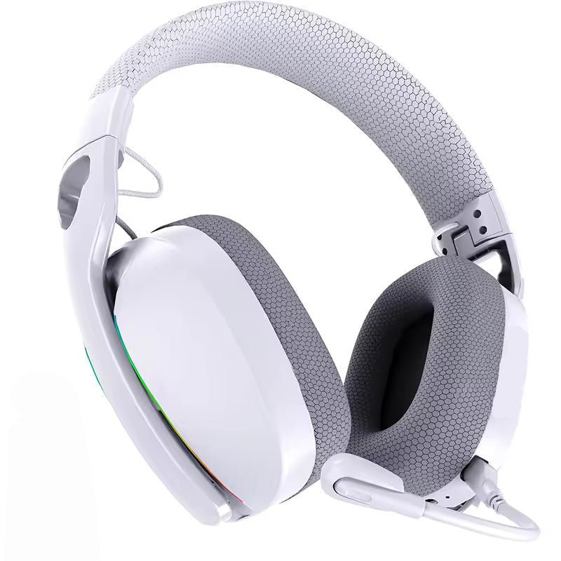 L90 Ultralight Wireless Gaming Headset – Bluetooth 5.3, 2.4GHz & 3.5mm Wired, RGB, Foldable, 7.1 Surround Sound